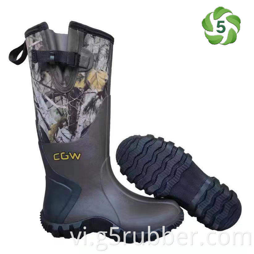 High Camo Rubber Boots